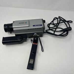 Vintage‎ Sharp QC-52 Color Video Camera Camcorder Silver 1980's Untested As Is